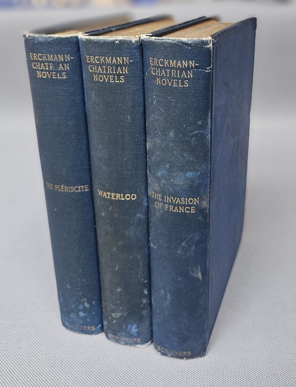 Erckmann-Chatrian 3 Vol 1898 Waterloo Plebiscite Invasion of France Scribner